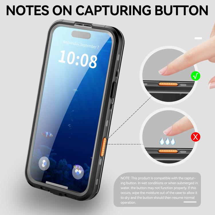 For iPhone Air RedPepper Transparent Dot IP68 Waterproof Triple-proof MagSafe Phone Case
