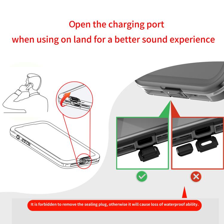 For iPhone Air RedPepper Transparent Dot IP68 Waterproof Triple-proof MagSafe Phone Case