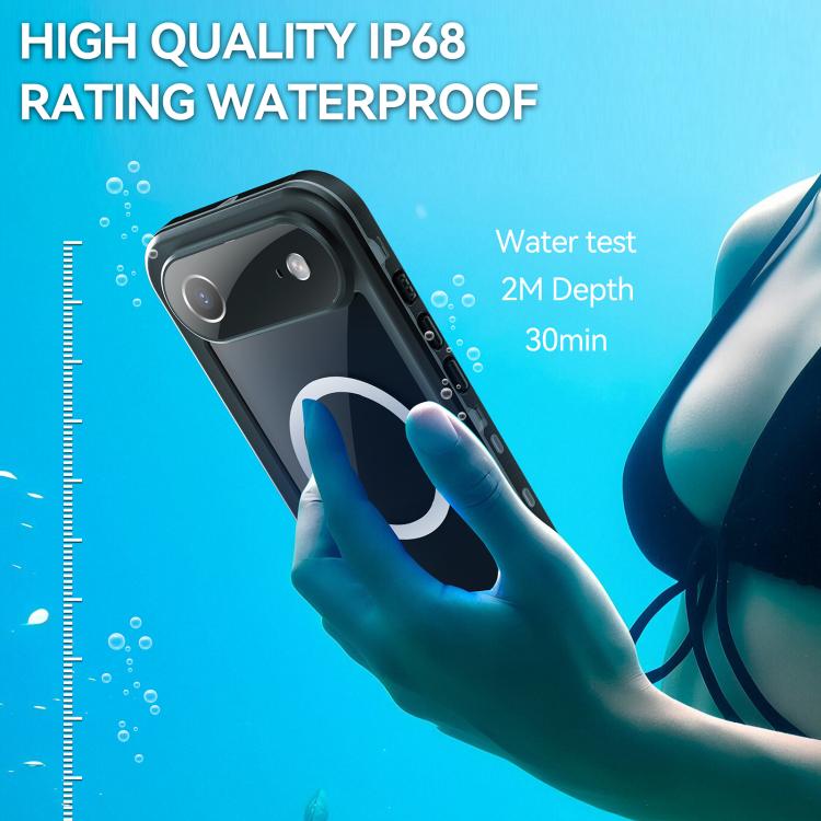 For iPhone Air RedPepper Transparent Dot IP68 Waterproof Triple-proof MagSafe Phone Case