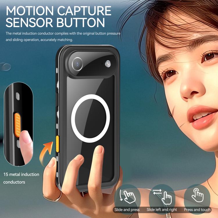 For iPhone Air RedPepper Transparent Dot IP68 Waterproof Triple-proof MagSafe Phone Case