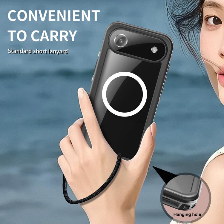 For iPhone Air RedPepper Transparent Dot IP68 Waterproof Triple-proof MagSafe Phone Case