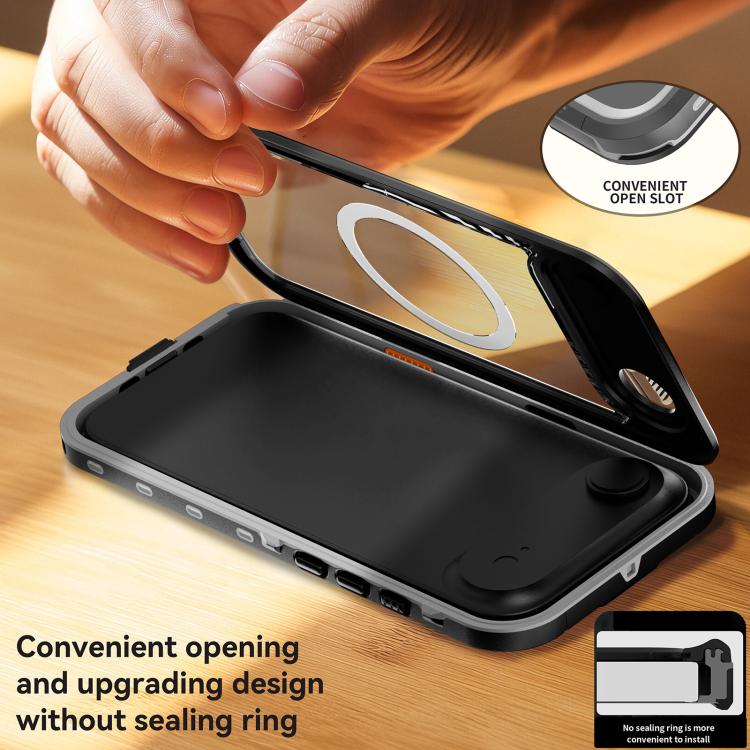 For iPhone Air RedPepper Transparent Dot IP68 Waterproof Triple-proof MagSafe Phone Case