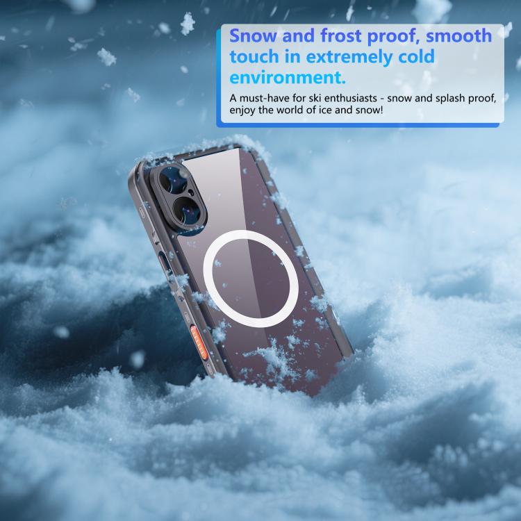 For iPhone 17 RedPepper Transparent Dot IP68 Waterproof Triple-proof MagSafe Phone Case