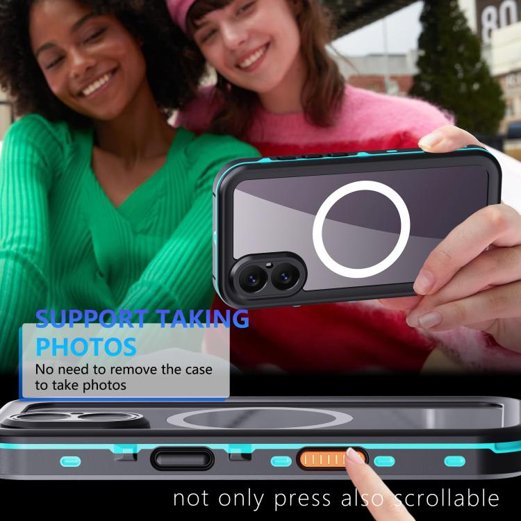 For iPhone 17 RedPepper Transparent Dot IP68 Waterproof Triple-proof MagSafe Phone Case