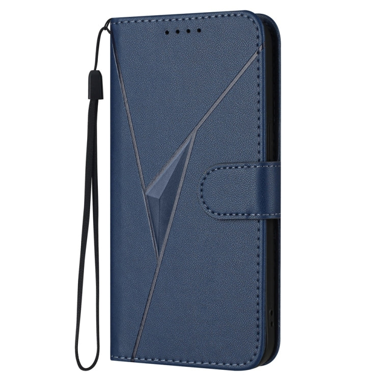 For Samsung Galaxy S24 5G Triangle Pattern Buckle Clasp Leather Phone Case