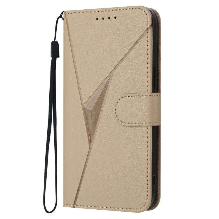 For Samsung Galaxy S22 Ultra 5G Triangle Pattern Buckle Clasp Leather Phone Case
