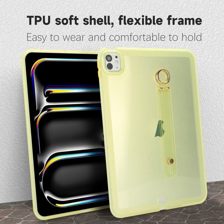 For iPad Pro 12.9 2022 / 2021 / 2020 Wristband Holder PC Hybrid TPU Soft Tablet Case