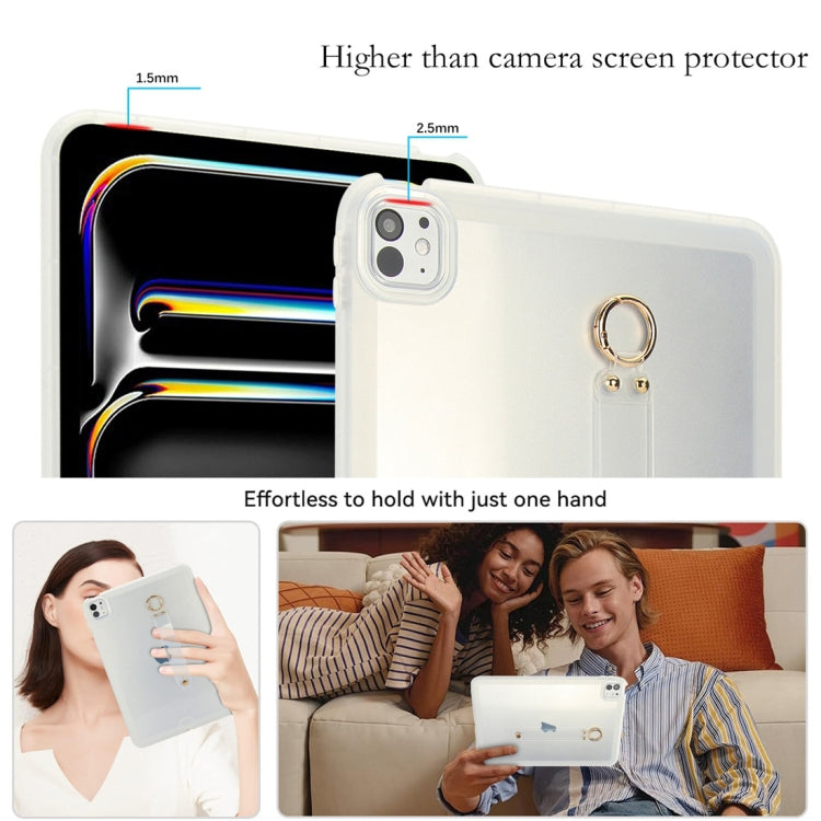 For iPad mini 6 / mini 2024 Wristband Holder PC Hybrid TPU Soft Tablet Case
