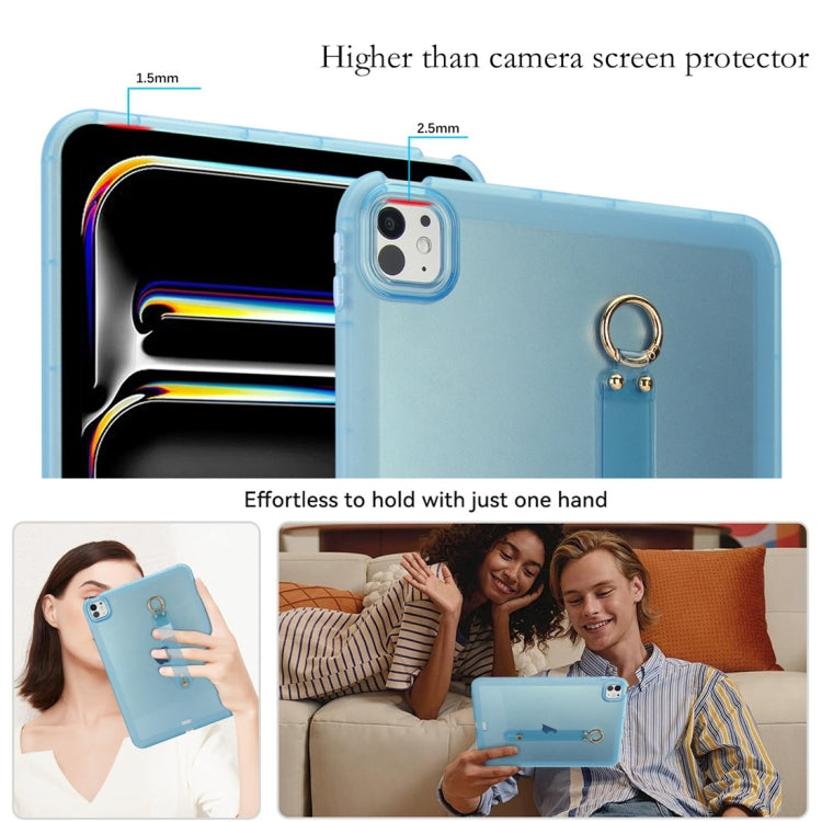 For iPad mini 6 / mini 2024 Wristband Holder PC Hybrid TPU Soft Tablet Case