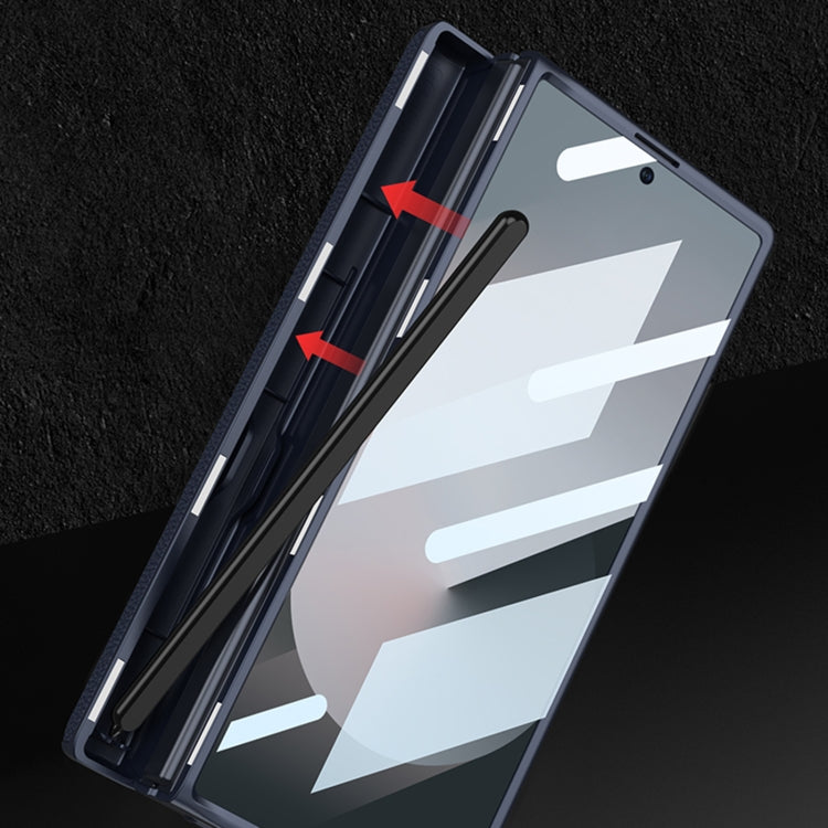 For Samsung Galaxy Z Fold6 GKK Integrated Magnetic Leather Flip Phone Case with Pen Box, Not Included Pen