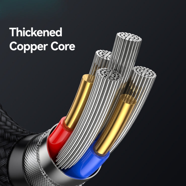 USAMS SJ742 100W USB-C / Type-C to USB-C / Type-C Zinc Alloy Digital Display Fast Data Cable, Length: 1.2m