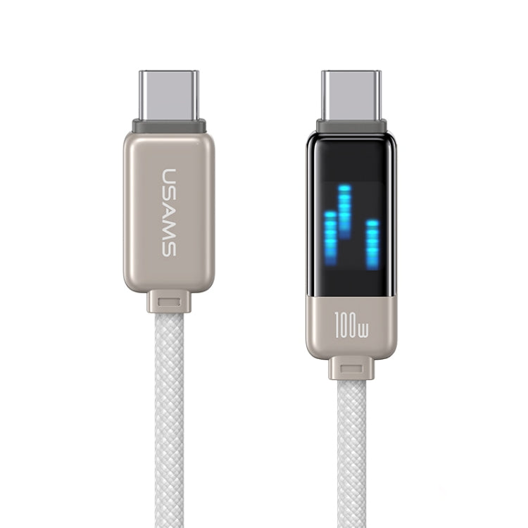 USAMS SJ744 100W USB-C / Type-C to USB-C / Type-C Zinc Alloy Fast Data Cable, Length: 1.2m