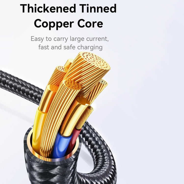 USAMS SJ744 100W USB-C / Type-C to USB-C / Type-C Zinc Alloy Fast Data Cable, Length: 1.2m