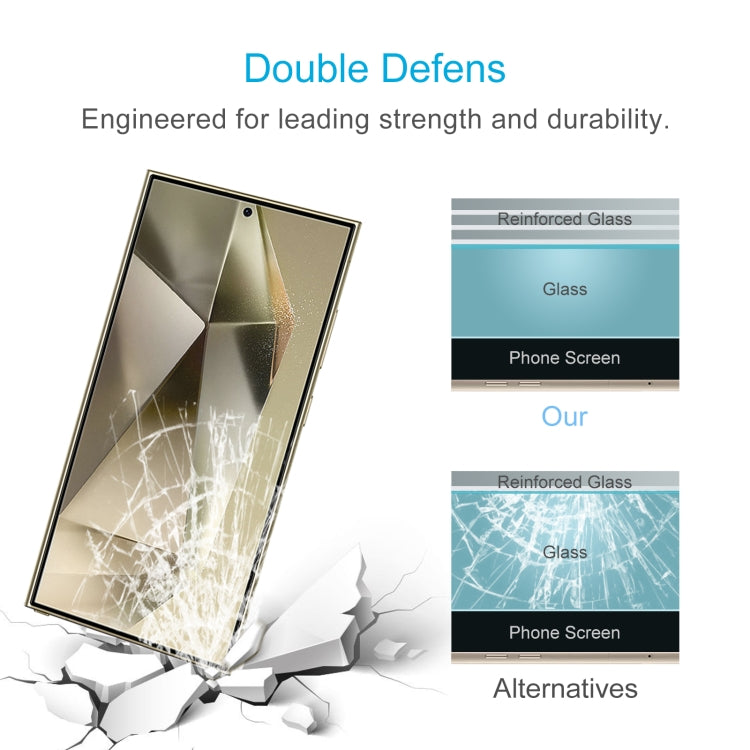For Samsung Galaxy S24 Ultra 5G 10pcs 0.26mm 9H 2.5D Tempered Glass Film, Not Support Fingerprint ID
