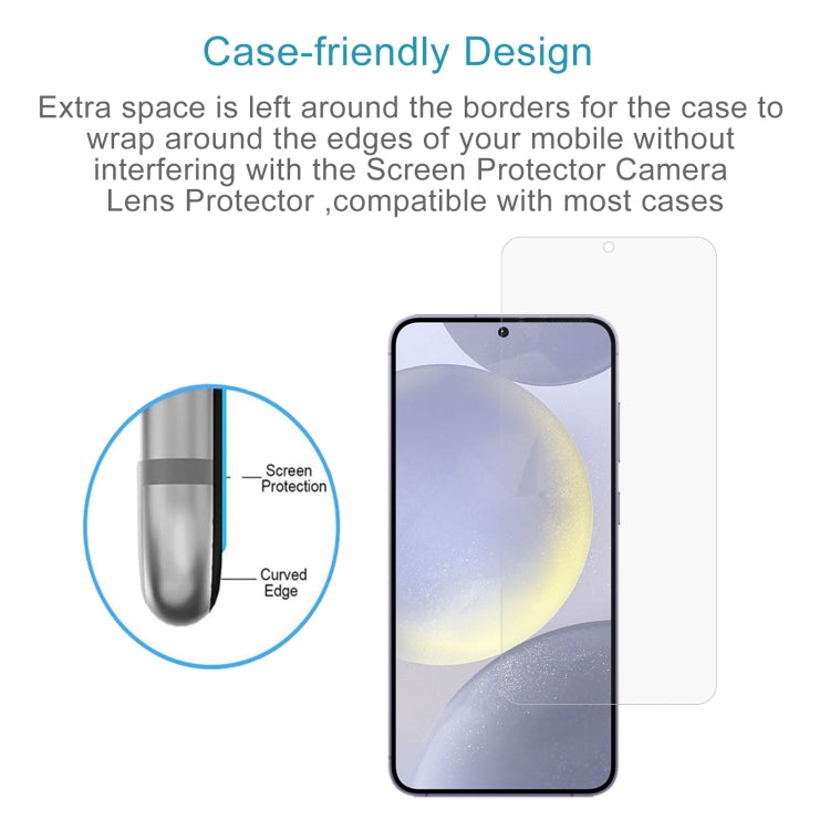 For Samsung Galaxy S24 5G 10pcs 0.26mm 9H 2.5D Tempered Glass Film, Not Support Fingerprint ID