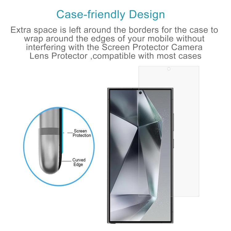 For Samsung Galaxy S25 Ultra 5G 50pcs 0.26mm 9H 2.5D Tempered Glass Film, Not Support Fingerprint ID