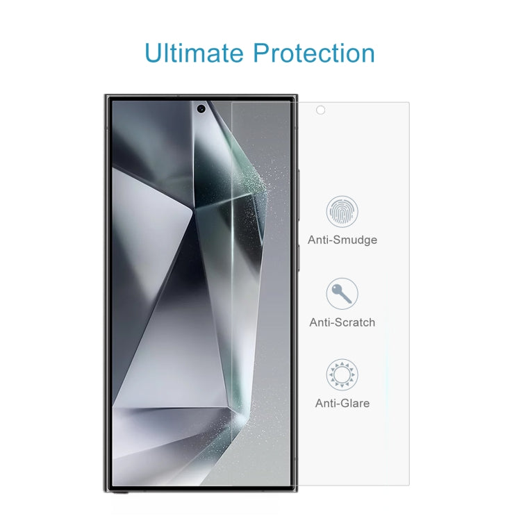 For Samsung Galaxy S25 Ultra 5G 50pcs 0.26mm 9H 2.5D Tempered Glass Film, Not Support Fingerprint ID