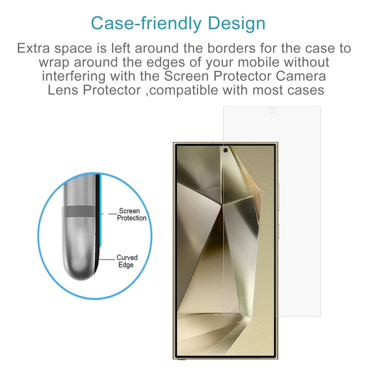 For Samsung Galaxy S24 Ultra 5G 50pcs 0.26mm 9H 2.5D Tempered Glass Film, Not Support Fingerprint ID