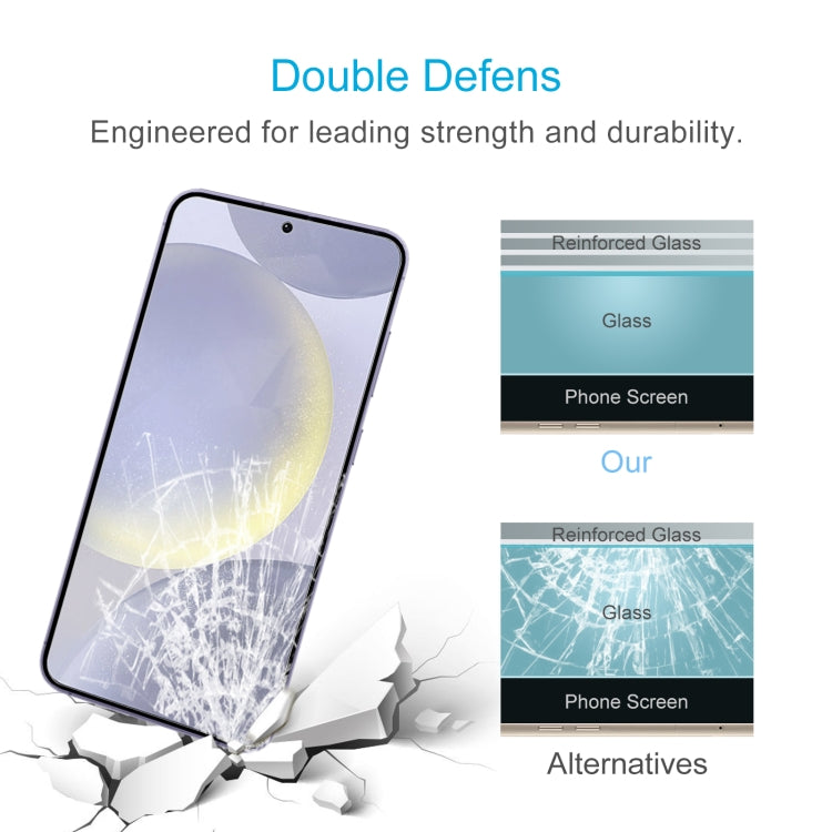 For Samsung Galaxy S24 5G 50pcs 0.26mm 9H 2.5D Tempered Glass Film, Not Support Fingerprint ID