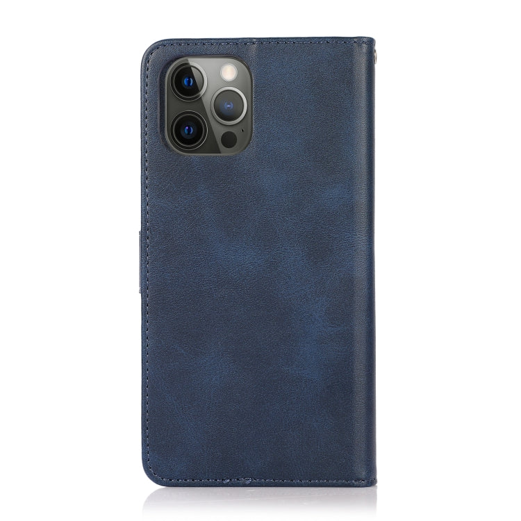 For iPhone 14 Pro Calf Texture 2 in 1 Detachable Magnetic Back Cover Leather Case