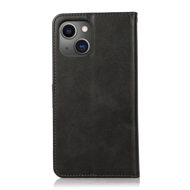 For iPhone 15 Plus Calf Texture 2 in 1 Detachable Magnetic Back Cover Leather Case