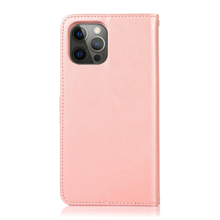For iPhone 15 Pro Calf Texture 2 in 1 Detachable Magnetic Back Cover Leather Case