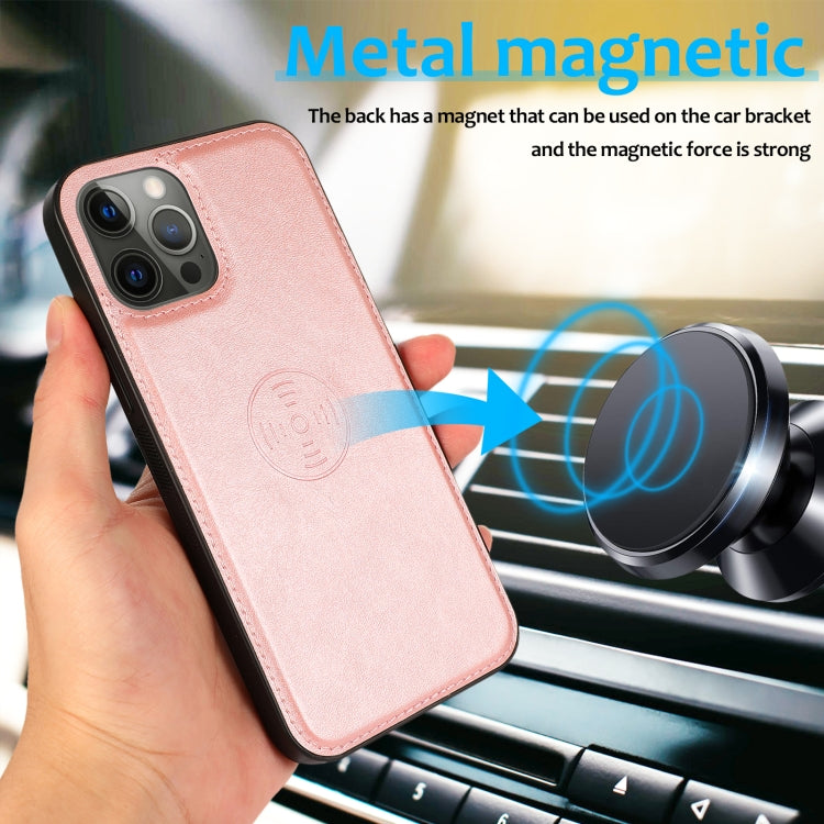 For iPhone 15 Pro Calf Texture 2 in 1 Detachable Magnetic Back Cover Leather Case
