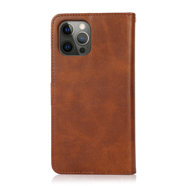 For iPhone 16 Pro Max Calf Texture 2 in 1 Detachable Magnetic Back Cover Leather Case