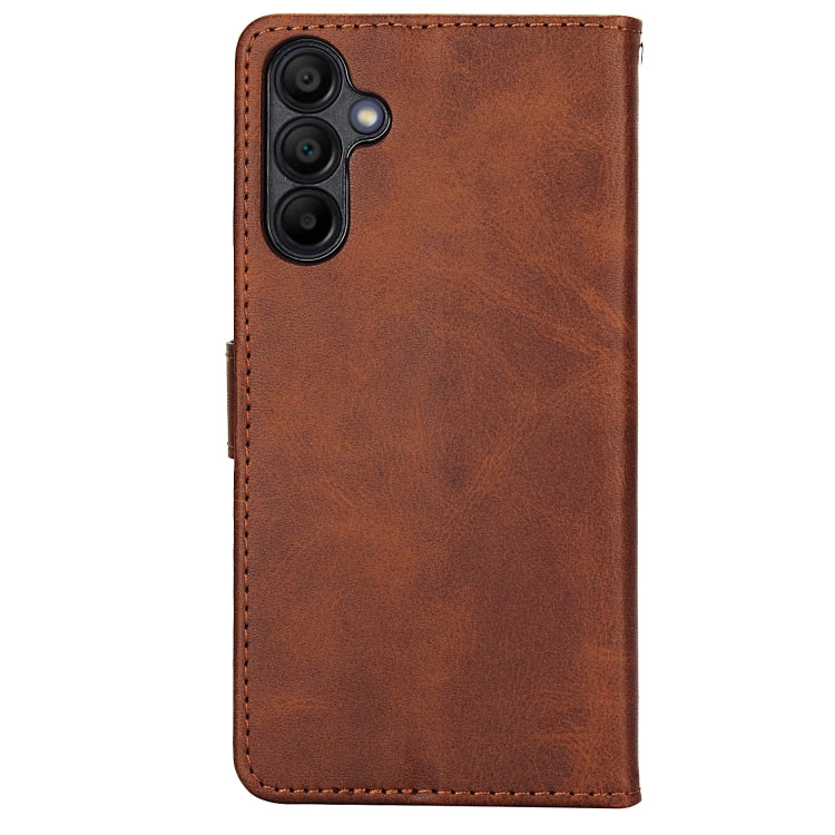 For Samsung Galaxy A15 5G Calf Texture 2 in 1 Detachable Magnetic Back Cover Leather Case