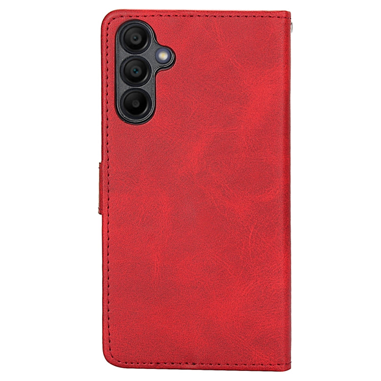 For Samsung Galaxy A15 5G Calf Texture 2 in 1 Detachable Magnetic Back Cover Leather Case