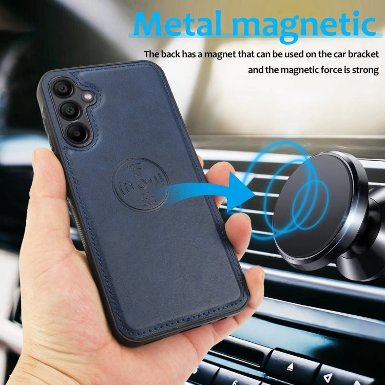For Samsung Galaxy A15 5G Calf Texture 2 in 1 Detachable Magnetic Back Cover Leather Case