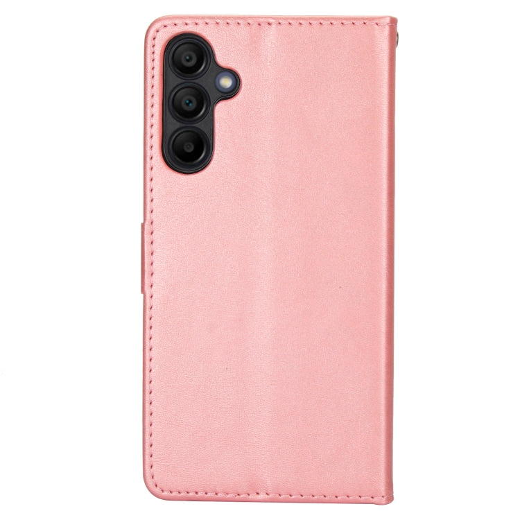 For Samsung Galaxy A15 5G Calf Texture 2 in 1 Detachable Magnetic Back Cover Leather Case