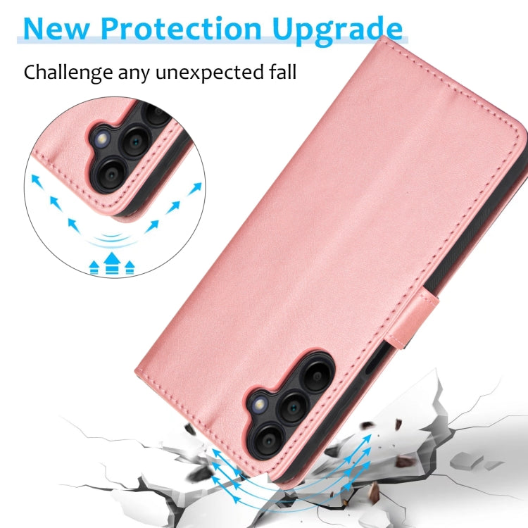 For Samsung Galaxy A15 5G Calf Texture 2 in 1 Detachable Magnetic Back Cover Leather Case
