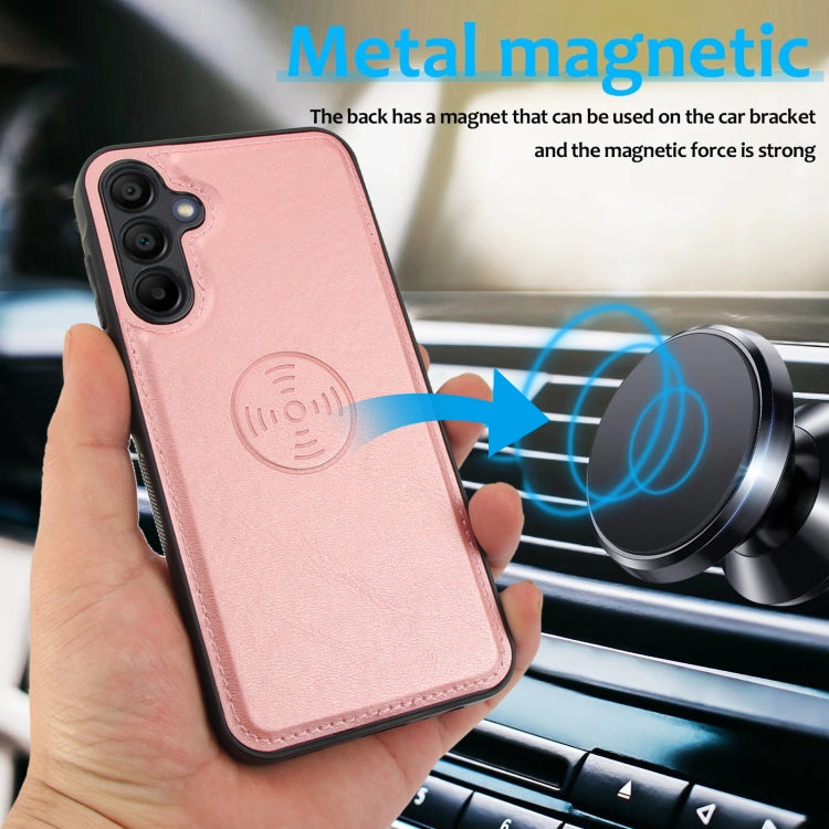 For Samsung Galaxy A15 5G Calf Texture 2 in 1 Detachable Magnetic Back Cover Leather Case