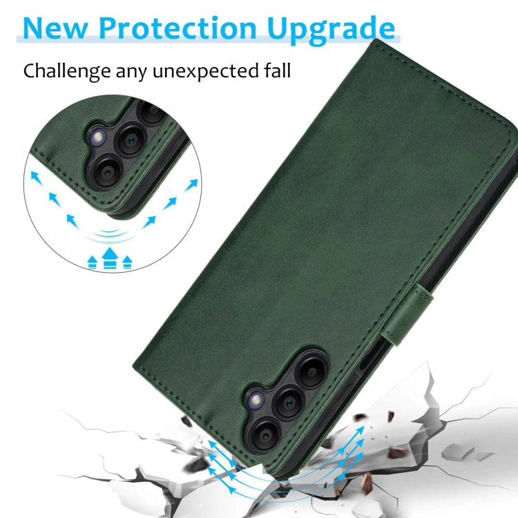 For Samsung Galaxy A15 5G Calf Texture 2 in 1 Detachable Magnetic Back Cover Leather Case