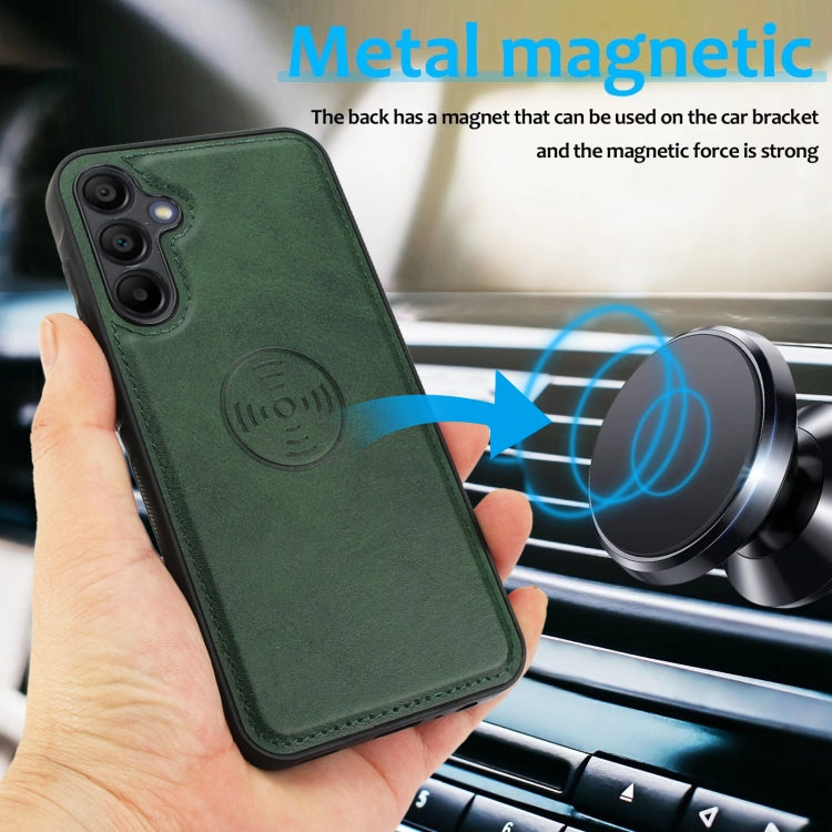 For Samsung Galaxy A15 5G Calf Texture 2 in 1 Detachable Magnetic Back Cover Leather Case