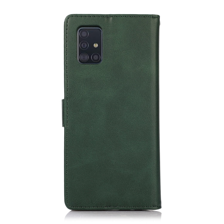 For Samsung Galaxy A51 4G Calf Texture 2 in 1 Detachable Magnetic Back Cover Leather Case