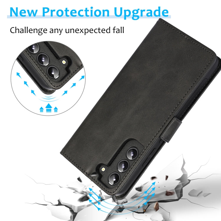 For Samsung Galaxy A54 5G Calf Texture 2 in 1 Detachable Magnetic Back Cover Leather Case