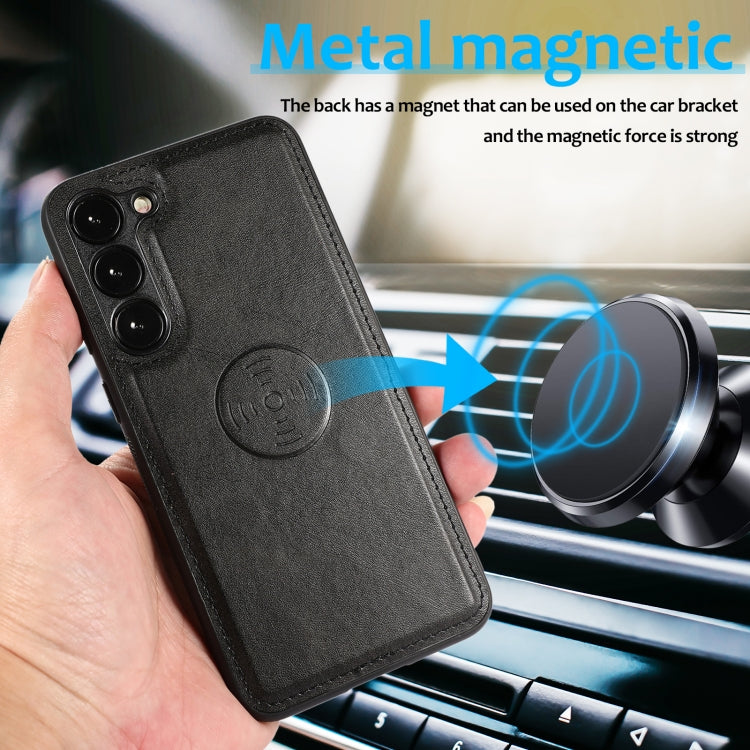 For Samsung Galaxy A54 5G Calf Texture 2 in 1 Detachable Magnetic Back Cover Leather Case