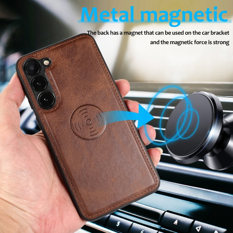 For Samsung Galaxy A54 5G Calf Texture 2 in 1 Detachable Magnetic Back Cover Leather Case