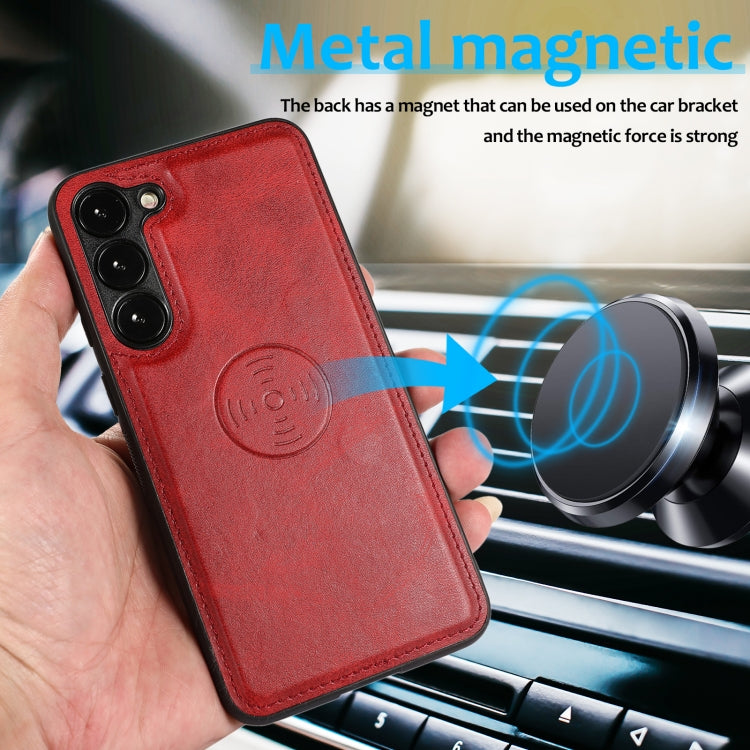 For Samsung Galaxy A54 5G Calf Texture 2 in 1 Detachable Magnetic Back Cover Leather Case