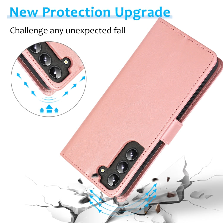 For Samsung Galaxy A54 5G Calf Texture 2 in 1 Detachable Magnetic Back Cover Leather Case