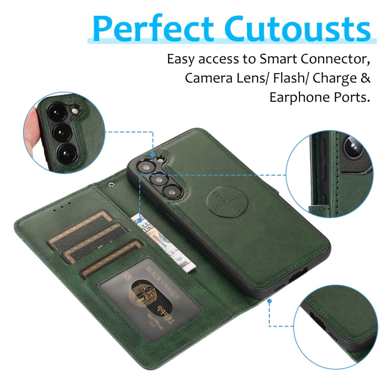 For Samsung Galaxy A54 5G Calf Texture 2 in 1 Detachable Magnetic Back Cover Leather Case