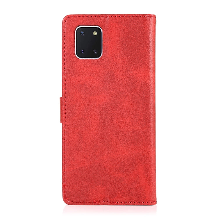 For Samsung Galaxy A81 Calf Texture 2 in 1 Detachable Magnetic Back Cover Leather Case