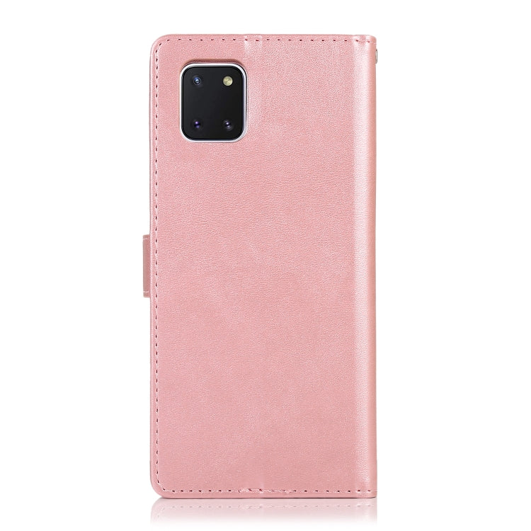 For Samsung Galaxy A81 Calf Texture 2 in 1 Detachable Magnetic Back Cover Leather Case