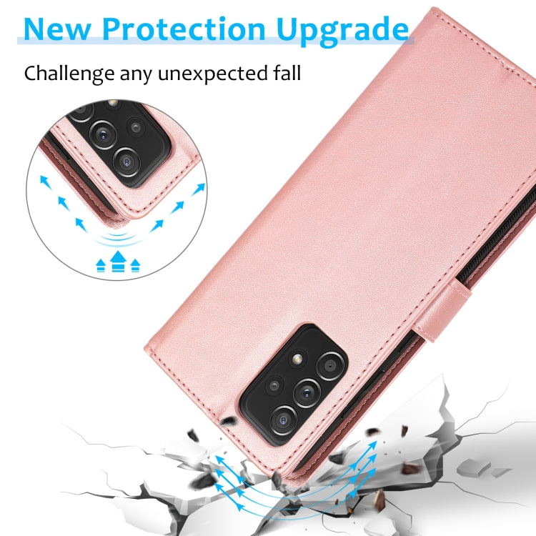 For Samsung Galaxy A33 5G Calf Texture 2 in 1 Detachable Magnetic Back Cover Leather Case
