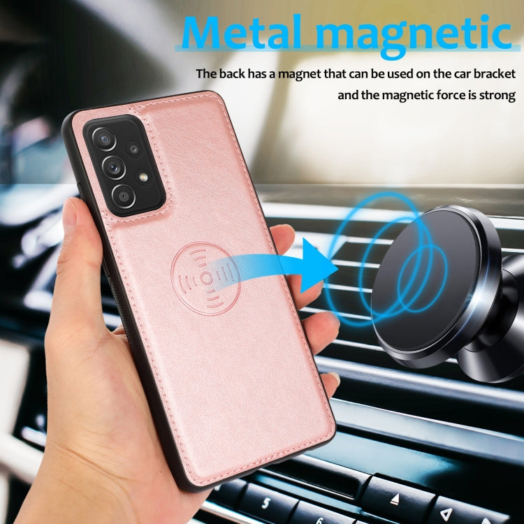 For Samsung Galaxy A33 5G Calf Texture 2 in 1 Detachable Magnetic Back Cover Leather Case