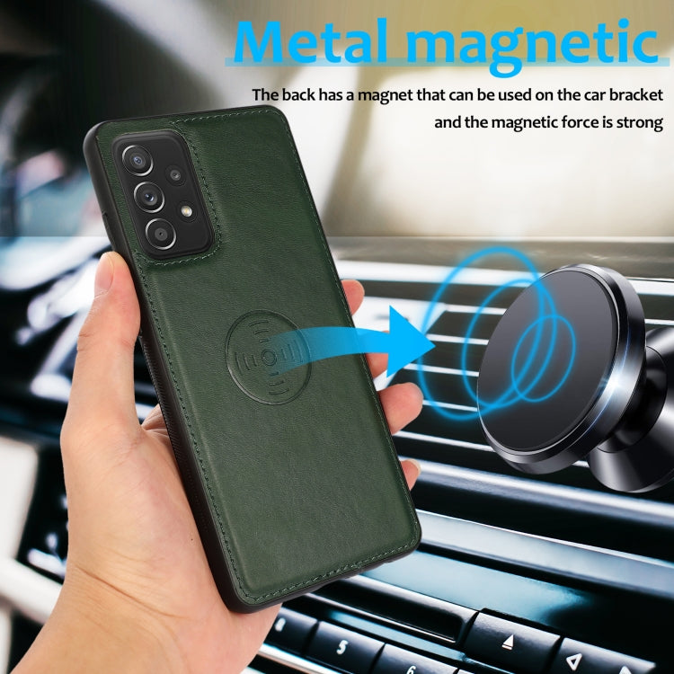 For Samsung Galaxy A33 5G Calf Texture 2 in 1 Detachable Magnetic Back Cover Leather Case