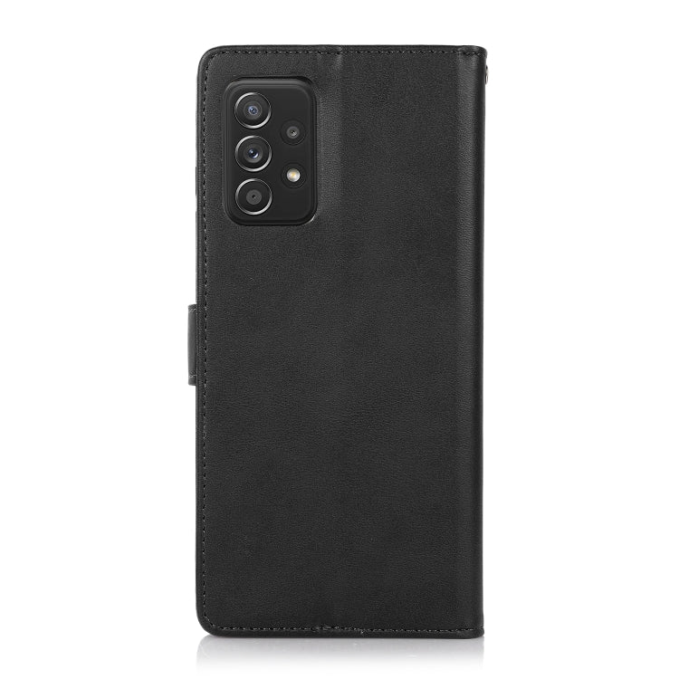 For Samsung Galaxy A53 5G Calf Texture 2 in 1 Detachable Magnetic Back Cover Leather Case
