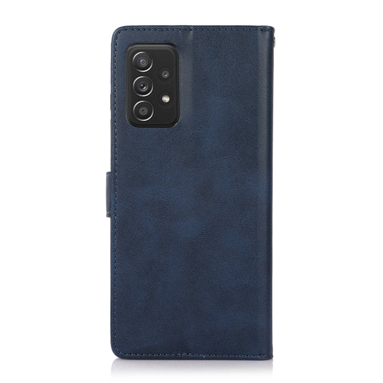 For Samsung Galaxy A73 5G Calf Texture 2 in 1 Detachable Magnetic Back Cover Leather Case